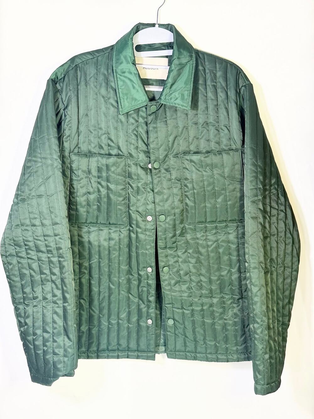 Hudson Green Quilted Snap Front Jacket Men’s Size Medium NWT $198